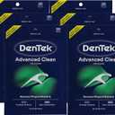 DenTek Advanced Clean Floss Picks with No Break & No Shred Dental Floss, Plaque Remover, 150 Count, Pack of 6
