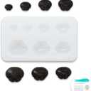 Nuvretk 7 Cute Silicone Molds for Needle Felting - Dog Nose Shapes for Stuffed Animals, DIY Crafts, and Accessories (Triangle)