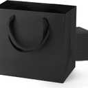 Generic Black Gift Bags With Handles: 12.5x4.5x11 Inch 50pcs Large Paper Bags Bulk For Party Shopping Wedding Birthday
