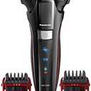 Panasonic Hybrid Wet Dry Shaver, Trimmer & Detailer with Two Adjustable Trim Attachments, Pop-up Precision Detail Trimmer & Shave Sensor Technology, Cordless Razor for Men, ES-LL41-K, Black