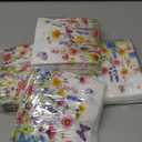 Fulmoon 200 Pieces Spring Wildflower Cocktail Napkins Decoupage Disposable Floral Dessert Paper Dinner Napkins Decorative Flower Butterfly Beverage Towel for Spring Summer Party Favor Supplies