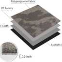 LITA Carpet Tiles Reusable 20" x 20" (50cm x 50cm) Squares Indoor/Outdoor 0.25" Pile Height Loop Pile, Non Slip Easy DIY Installation Peel and Stick Carpet Tile (Brown, 22 Pcs)