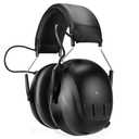 Kalence Bluetooth 6.0 Hearing Protection with 120H Working Time, 30dB Safety Earmuffs, Rechargeable Ear Protection Headphones with Mic for Mowing, Workshops, Construction, Snowblowing, Black