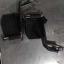 Medline Comfortable Folding Wheelchair with Swing-Back Desk-Length Arms and Swing-Away Footrests, 18W x 16XD Seat