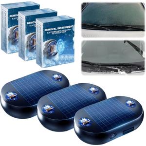 2 x 3Pcs Anti-Freeze Electromagnetic Car Snow Removal Device, Car Interference Antifreeze Instrument, Electromagnetic Antifreeze Device for Ice and Snow Scraping