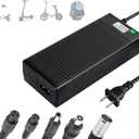EVAPLUS UL Certified 42V 2A Fast Charger with 5 Type Plugs for 36V Lithium Batteries Compatible with Pocket Mod, Sports Mod, Electric Scooters