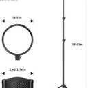 Weilisi 10.5" Ring Light with 69" Tripod Stand and Phone Holder Kit, Full-Screen Zoom Lighting for Video Recording, Makeup, Live Stream, Dimmable LED Selfie Ring Light Tripod for iPhone with Remote