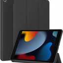 Case for iPad 9th Generation 2021 & iPad 8th Generation 2020 & iPad 7th Generation 2019 10.2 inch - Slim Lightweight Durable Trifold Stand Cover, Supports Auto Wake/Sleep, Black