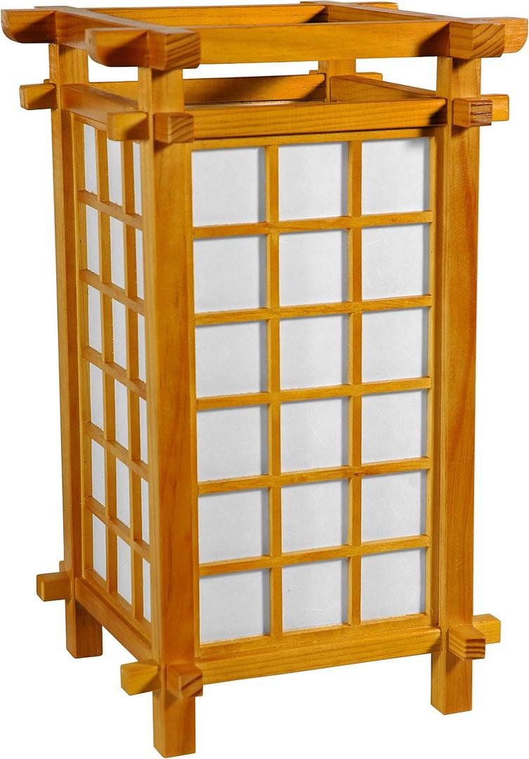 Red Lantern 17" Ido Lamp, Honey