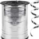 500 Yards Curling Ribbon,1/5 Inch Shiny Silver Ribbon,Balloon String, Party Decoration,Ribbons for Florist Flower Bows for Graduation Supplies