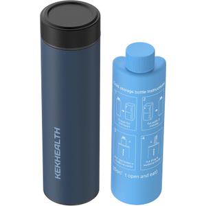 Compact 60H Insulin Cooler Travel Case TSA Approved Ice Packs Medication Cooler for Travel Temp-observable Refrigerated Medicine Diabetic Travel Case with QR Medical Travel Tag (Navy Blue)