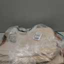 StorageWorks Storage Bins, Fabric Storage Bins for Shelves, Large Storage Baskets with Metal Frame, Closet Baskets and Bins with Handles, Brown and Beige, 2-Pack