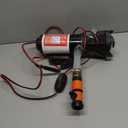 RV Macerator Pump 12V,12GPM Suction 3.2 feet Lift 10 feet with Garden Hose Discharge Port,Quick Release Sewage Pump with Fresh Water Rinse and Manual Crushing Function,for Boat Marine RV Campe