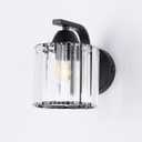 12V RV Wall Light Fixture with Metal Cage and Crystal Shade (Bulb Included), 12V RV Interior Light Fixture with On&Off Switch, 3000K Decorative Interior Light for Motorhome, Trailer