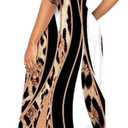 Women's Summer Maxi Dress Long Dress Casual Boho Sleeveless Strap Smocked Tiered Long Beach Sun Dresses, A4-leopard (M)