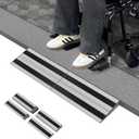 2" Rise Modular Threshold Ramp for Doorways, Stable Wheelchair Ramp for Home Steps, Aluminum Door Ramp and Curb Ramp for Scooters, Power Chairs, Cars, 1100LBS Load Capacity