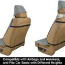 VSHIELD Waterproof Neoprene Car Seat Cover, Sweatproof Non-Slip Seat Protector, Universal Fit for Front Bucket or Rear Bench Seat of Cars, SUVs, Vans, Trucks, Compatible with Airbags and Armrests
