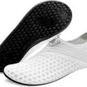Barerun Water Sports Shoes Barefoot Quick-Dry Aqua Yoga Socks Slip-on for Men Women White 6.5-7.5 M US Women
