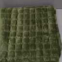 Velvet Couch Cover, Washable Sectional Sofa Cover, Anti Slip Sofa Slipcover for 3 Cushion Couch Sofa L Shaped Armrest Backrest, Furniture Protector Covers for Pets Kids(1PC,Green,36"71")