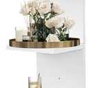 7 Tier Wall Shelf Unit,Vertical Column Floating Storage Home Decor Organizer,White Lack Wall Shelf for Bedroom,Living Room,Office Decor(1 Pack)