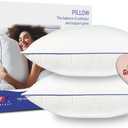 18x18 Pillow Inserts Set of 2, Hypoallergenic Soft Machine Washable Fluffy Virgin Microfiber Premium Throw Pillow Stuffer, Valentines Decorative Pillow Insert for Couch, Sofa - White