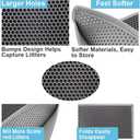 Pieviev Cat Litter Mat Double Layer Waterproof Urine Proof Trapping Mat 1 Pack (Gray, 30x24 Inch (Pack of 1))