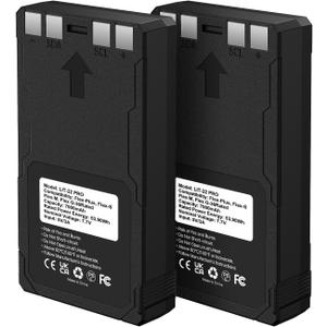 2 Pack Rechargeable Battery for Trail Camera 7000mAh LIT-22 PRO Hunting Trail Camera Compatible with Flex-M, Flex G-36, Flex-Plus, Flex-S, Dark, S-Dark(Including Charging Cable)