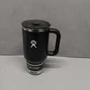 Hydro Flask Travel Tumbler with Handle, Lid and Straw - Insulated Stainless Steel in 32 Oz Black