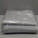 AMOAMI Thin Bath Mat, Super Absorbent Bath Mats for Bathroom, Quick Dry Rubber Backed Bath Rug Non Slip, Chenille Surface Thin Bathroom Rugs Fit Under Door,Low Pile Shower Rug, Light Grey, 24" x 70"