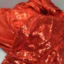 Eternal Beauty Red Sequin Backdrop, 8x8 Ft Glitter Background Curtains for Valentines Christmas Shimmer Photography Party Wedding Birthday Back Drop Decor