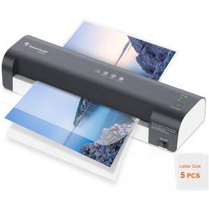 Bonsaii 13 Inch Laminator Machine with Never Jam Technology, Laminator Machine 11x17 Inch with Laminating Sheets, Laminating Machine for Home, Office, and Classroom Organization Supplies - L318-A
