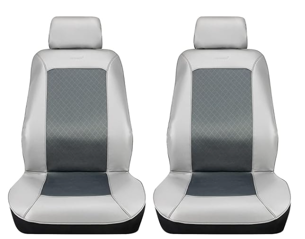 Pilot Antimicrobial Seat Covers 99.9% Cleaner SC-436G Gray  Super Sport Synthetic Leather Seat Cover Set