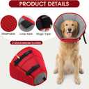 Dog Cone Collar After Surgery for Medium Dogs, Adjustable Soft Recovery Cone for Dogs to Stop Licking Biting, Comfortable Pet Elizabethan Alternative for Wound Healing