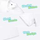 Soneven Youth Boys' Golf Shirt Performance Polo Kids Henley Button Down Athletic School Uniform Summer Short Sleeve Tops Tees (White, S)