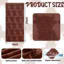SmoothNovelty 2 Pcs 3D Highland Cow Hand Towels Bathroom Decor Dark Brown 100% Cotton Absorbent Jacquard Weave Decorative Towels for Bathroom Kitchen Highland Cow Gift, 14 x 29 Inches