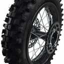 CLEO 80/100-12 Rear Wheel Rim Tire Assembly for 50cc-125cc Dirt Bike taotao TTR SSR CRF Apollo 15mm axle includes 190mm brake disc and 41T sprocket