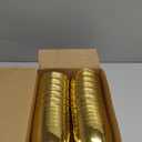 JOYIN 12 Pcs Large Gold Easter Eggs, 6 Inches Metallic Jumbo Plastic Eggs Fillable for Easter Themed Hunt Basket Stuffers Fillers Filling Treats Party Favor Classroom Prize Supplies