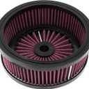 Motorcycle Air Filter Replacement Intake Air Cleaner Element Fit for Harley Sportster XL Touring Road King Street Glide Dyna Softail (Red)