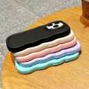 Slim Fit Case for iPhone 11 Pro 5.8-Inch, Wave Frame, Cute Soft TPU Thin Protective Phone Cover for Women, Light Purple