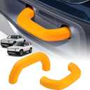 Karltys 2 Tow Hook Covers for Rivian R1S & R1T 2022-2025, Yellow Hitch Cover Front Customized Tow Hooks Compatible with Rivian Accessories 2025