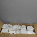 AAAAAcessories Outdoor Seat Cushions for Chairs, Fade-Resistant, Waterproof Patio Furniture Replacement Cushions, 24" x 24" x 5" + 24" x 19", Set of 4, Creamy White