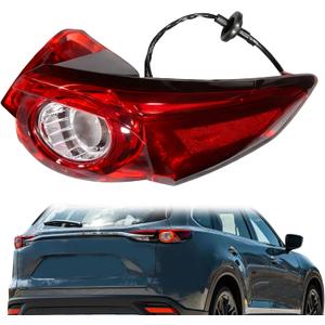 Replacement for Mazda CX-9 2016-2023 Outer Tail Light Right Side TK5051150 W/Eyebrow Lights