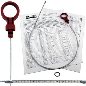 Transmission Fluid Dipstick - Tool - | Compatible with Chrysler Jeep Dodge VW Vehicles. | W/Instructions + Cap O-Ring | Automatic Trans: 8863B, 9336,42RLE, NAG1, 62TE 2.7 3.5 3.6 3.7 5.7 6.1 6.4