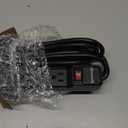 DEWENWILS 2-Pack 6-Outlet Power Strip Surge Protector, 6Ft Long Extension Cord, UL Listed, Low Profile Flat Plug, 15 Amp Circuit Breaker, 500 Joules, Wall Mount, Black