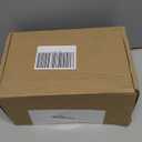 Toilet Paper Holder with Natural Marble Shelf for Bathroom Washroom,Wall Mounted Tissue Holder Suitable for Mega Rol(Middle 7.87 * 4.72 in, Matte Black)