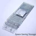Faicuk Large Collapsible Humane Live Animal Cage Trap for Raccoon, Opossum, Stray Cat, Rabbit, Groundhog and Armadillo 32 x 11 x 13 Inch
