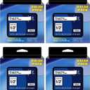 TZE-231 Compatible Brother Label Makers Tape TZe 231 TZ-231 Label Tape 12mm 0.47 White, Work for Brothers Ptouch PT-H110 PT-D410 PT-D600 PT-D200 PT-D210, Black on White, Work for Home Office