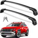 Wonderdriver 300lbs Roof Rack Cross Bars Compatible with Hyundai Tucson 2016-2026 SEL/N Line/Limited, Heavy Duty Aluminum Lockable Roof Rails Crossbars Black Rooftop Cargo Carrier Luggage
