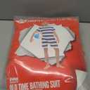 fun shack Old Time Swimsuit Men, 1920s Bathing Suit Costume, Mens One Piece Swimsuit, Halloween Costumes For Men (Medium, Blue)