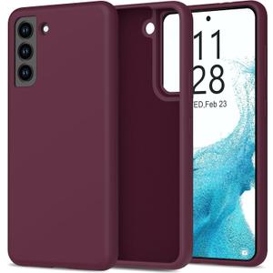 bemal for Samsung Galaxy S21 Case - Smooth Silky Liquid Silicone - Slim Fit Soft Microfiber Lining - Designed for Women and Girls - Shockproof Protective Phone Cover 6.2"